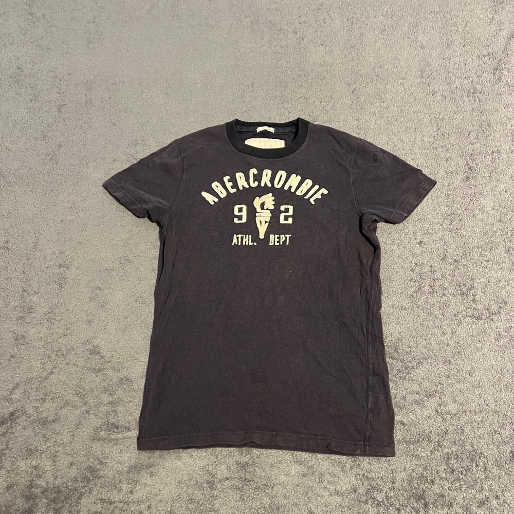 Vintage Y2K Abercrombie & Fitch Mens Muscle Fit Shirt Navy Blue Small  Athl Dept